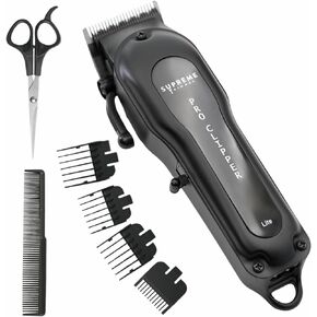 مجموعة ماكينة قص الشعر الاحترافية STC5030 من Supreme (وقت تشغيل 300 دقيقة) ماكينة تشذيب اللحية اللاسلكية، شفرة سوداء Pro Clipper Taper in Saudi Arabia