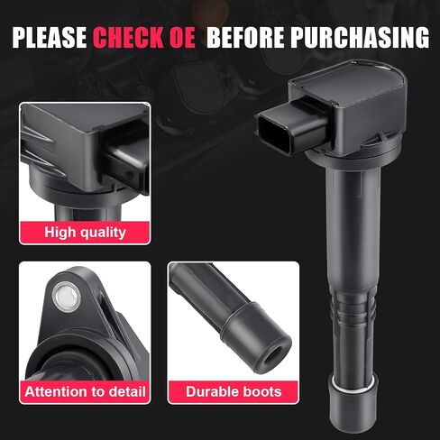 TXROMTZ Ignition Coil Pack Set of 4 Compatible with Toyota Chevrolet Pontiac Geo Corolla Matrix MR2 Celica GT Prizm Vibe 1999-2008 Replacement for UF247 UF315 C1249 1ZZFE 9091902239 in Kuwait