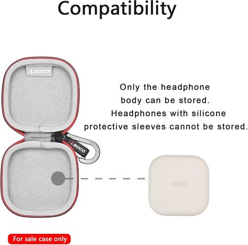 حافظة صلبة RLSOCO لسماعات الرأس Shokz OpenFit True Wireless Bluetooth ذات الأذن المفتوحة (رمادي) in Kuwait