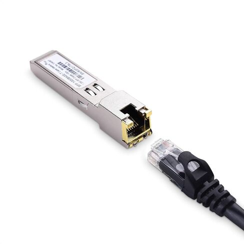 كابل مهم 10GBASE-T 10 جيجابت SFP+ إلى RJ45 وحدة إرسال واستقبال إيثرنت نحاسية لمعدات Cisco وUbiquiti وTP-Link وHuawei وMikrotik وNetgear وSupermicro in Kuwait