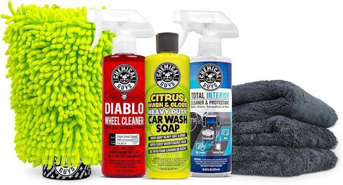 Chemical Guys HOL121 Best Car Wash Bucket Kit, (Safe for Cars, Trucks, SUVs, RVs & More) 11 Items in Saudi Arabia
