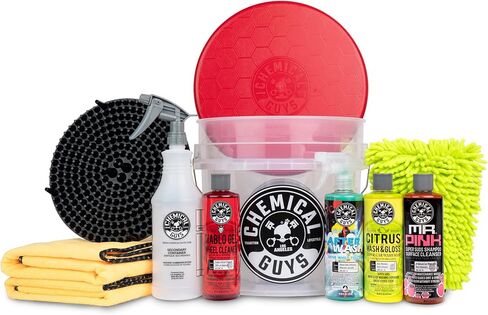 Chemical Guys HOL121 Best Car Wash Bucket Kit, (Safe for Cars, Trucks, SUVs, RVs & More) 11 Items in Kuwait