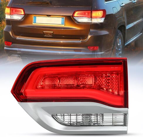 Nilight Taillight Assembly Compatible with 2014 2015 2016 2017 2018 2019 2020 Jeep Grand Cherokee Laredo/Limited/Overland/Summit Tail Lights Outer Passenger Side w/Bulbs in Saudi Arabia