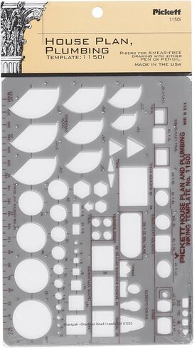 Pickett House Plan and Plumbing Template (1150i) in Kuwait