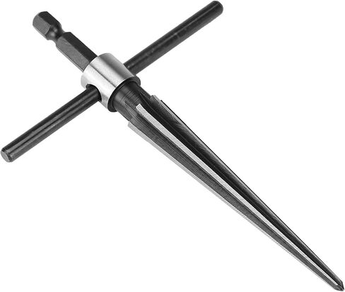 Wood Reamer Tool Tapered, Carbon Steel Reamers for Wood, T Shape T Handle Tapered Reamer with 3.4in Handle for Chamfers, and Screw Countersunk Holes on Wooden Boards Top in Saudi Arabia