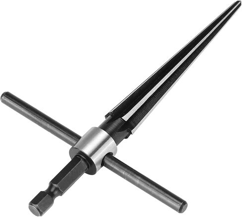 Wood Reamer Tool Tapered, Carbon Steel Reamers for Wood, T Shape T Handle Tapered Reamer with 3.4in Handle for Chamfers, and Screw Countersunk Holes on Wooden Boards Top in Saudi Arabia