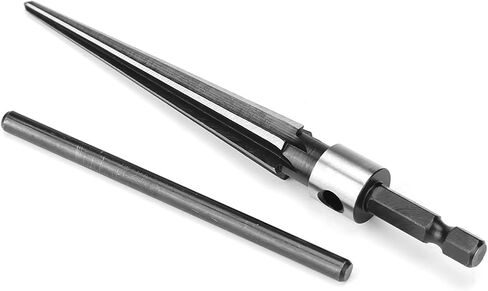 Wood Reamer Tool Tapered, Carbon Steel Reamers for Wood, T Shape T Handle Tapered Reamer with 3.4in Handle for Chamfers, and Screw Countersunk Holes on Wooden Boards Top in Saudi Arabia