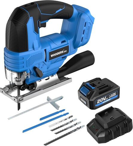 منشار رقصة متوافق مع بطارية Makita 20V كحد أقصى ، محرك بدون فرش ، بانوراما من اللاسلكي ، 3200 SPM ، السكتة الدماغية 25 ملم ، مسار 4 مراحل ، ميل يمين 45 درجة ، ضوء LED ، تغييرات خالية من الأدوات in Kuwait