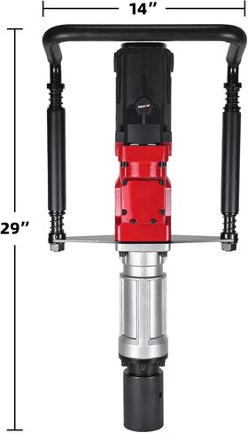 HARMER DRAVER HARMER 2200W ELECTRY T POST DRIVER ، سائق كومة محمولة 110 فولت ، 2100 BPM طاقة كافية ، مثالية لموقع البناء على السياج ، أسوار المزرعة ، شتلات الغابات in Kuwait