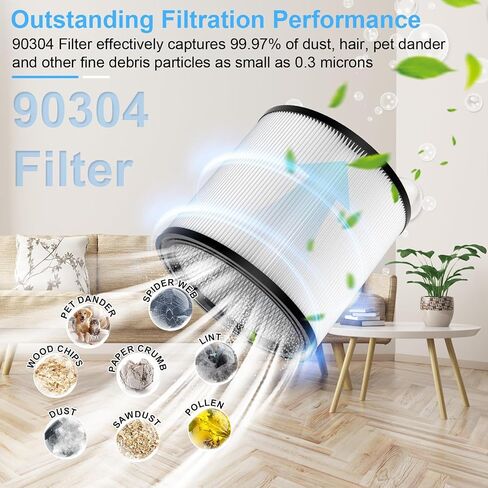 Replacement Filter Compatible with Shop-Vac 90350 90304 90333 Replacement fits most Wet/Dry Vacuum 5 Gallon and above (1) in Saudi Arabia