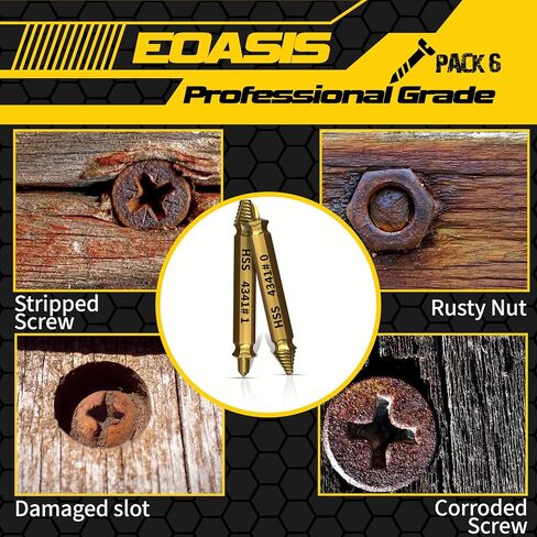 Gifts for Men – Stripped Screw Extractor Set – Father’s Day Gifts from Wife, Daughter, & Son – Easy Out Extractor Set for Nuts, Screws & Bolts – Perfect Husband & Birthday Gifts (Pack of 10) in Saudi Arabia