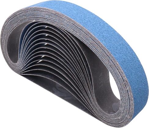 15 Pack 1-1/2 x 30" Zirconia Sanding Belts for Pipe Belt Sander, 1-1/2x30 Inch Sander Belts for Pipe Tube Polisher Sander, 1.5" x 30" Zirconia Metal Grinding Sand Belts for Polishing, 80 Grit in Kuwait