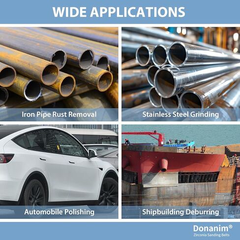 15 Pack 1-1/2 x 30" Zirconia Sanding Belts for Pipe Belt Sander, 1-1/2x30 Inch Sander Belts for Pipe Tube Polisher Sander, 1.5" x 30" Zirconia Metal Grinding Sand Belts for Polishing, 80 Grit in Kuwait