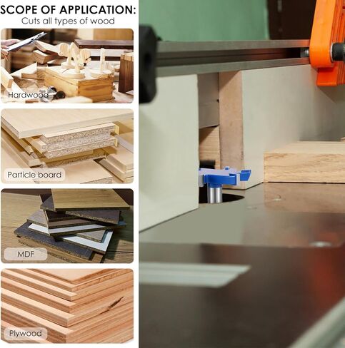 Flattening Router Bit 1/2 Shank, 2-1/2" Cut Dia, 6 Flute Surfacing Router Bit Efficient Slab Flattening Multifunctional Planing for Solid Wood Density Board Laminate in Kuwait
