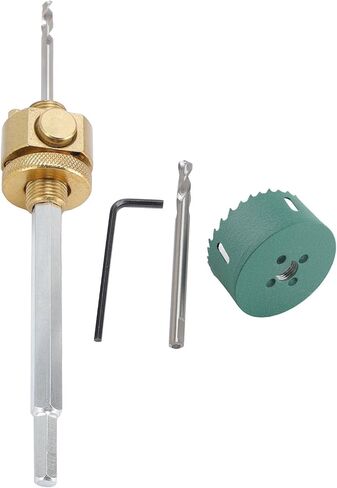Yoidesu Load Drill, Localization of The Middle Drill Ceiling Hole Opener Alloy Steel Metal Button Adjustment with Key for Solid Wooden Board (75mm / 3in Hole Saw) in Saudi Arabia