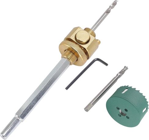 Yoidesu Load Drill, Localization of The Middle Drill Ceiling Hole Opener Alloy Steel Metal Button Adjustment with Key for Solid Wooden Board (75mm / 3in Hole Saw) in Saudi Arabia