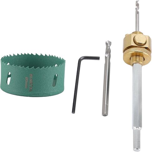 Yoidesu Load Drill, Localization of The Middle Drill Ceiling Hole Opener Alloy Steel Metal Button Adjustment with Key for Solid Wooden Board (75mm / 3in Hole Saw) in Saudi Arabia