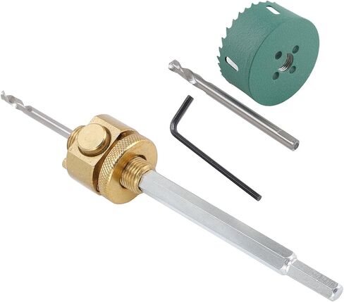 Yoidesu Load Drill, Localization of The Middle Drill Ceiling Hole Opener Alloy Steel Metal Button Adjustment with Key for Solid Wooden Board (75mm / 3in Hole Saw) in Saudi Arabia