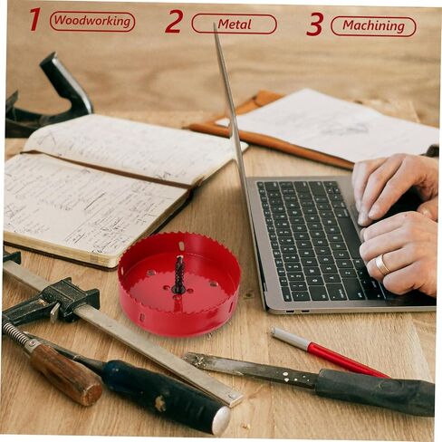 Mikikit 127mm ثنائي الثقب ثنائي المعدني مثقاب لتقطيع الخشب والمعادن من ألواح ثقب الذرة المتوافقة مع الفولاذ المقاوم للصدأ in Saudi Arabia
