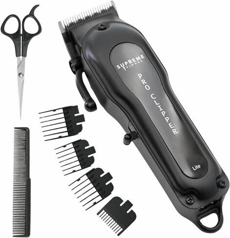 Supreme Trimmer Pro Clipper All Metal w/Taper Blade | 300 Min Run Time Professional Hair Clipper Set, Cordless Beard Trimmer | STC5030 Black in Saudi Arabia