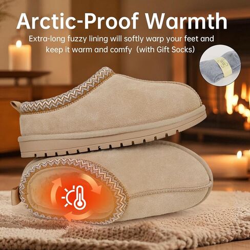 شبشب للنساء الرجال من جلد الغزال الأحذية المصغرة مع أحذية كاحل قصيرة من الفراء in Kuwait