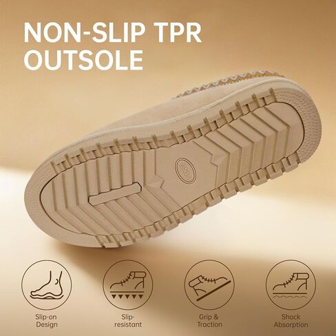 شبشب للنساء الرجال من جلد الغزال الأحذية المصغرة مع أحذية كاحل قصيرة من الفراء in Kuwait