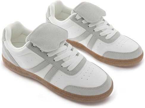 Rihero Women's Fashion Sneakers Tennis Walking Shoes Lace-Up Comfortable Non Slip Casual Sneakers in Kuwait