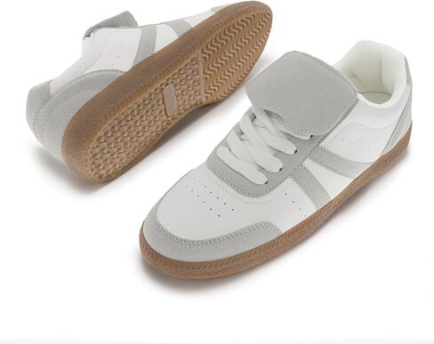 Rihero Women's Fashion Sneakers Tennis Walking Shoes Lace-Up Comfortable Non Slip Casual Sneakers in Kuwait