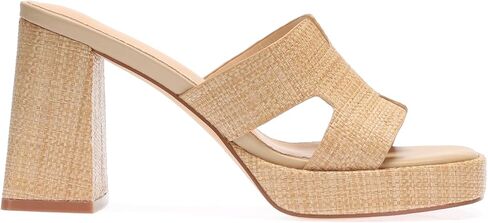 Monrovia Raffia Heeled Sandals for Women ， Platform Platfor in Kuwait