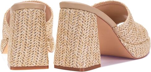 Monrovia Raffia Heeled Sandals for Women ， Platform Platfor in Kuwait