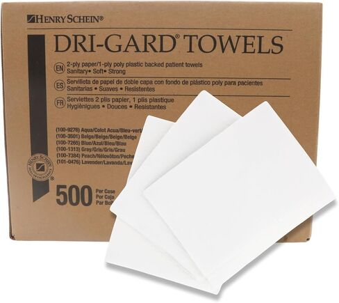 مناشف المريض DRI-GARD من الأنسجة/البولي-اللافندر ، 13 "× 19" ، 500/حالة ، يمكن التخلص منها ، مناشف الكتان المعتمة-متينة ، مقاومة للسوائل من أجل الطبية أو الأسنان أو الاستخدام الشخصي in Saudi Arabia