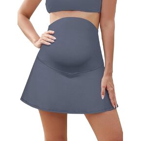 Shekini Maternity Ruched Chairts High Weist Sports Skirt فوق شورتات البطن الداخلية in Kuwait