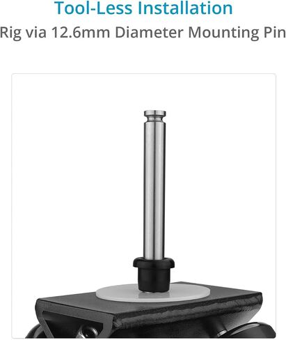 PROAIM Heavy Duty 16 Wheels Set for Camera Dolly Track. Pin Diameter - 12mm, Pin Length - 104mm. for Straight Curved & Track Rails. Solid Construction with 500kg/1100lb Payload in Saudi Arabia