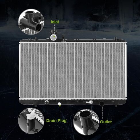 AUTOSAVER88 Radiator Compatible with 2010-2012 Ford Fusion 2010-2011 Mercury Milan 2.5L 3.0L V6 L4 in Kuwait