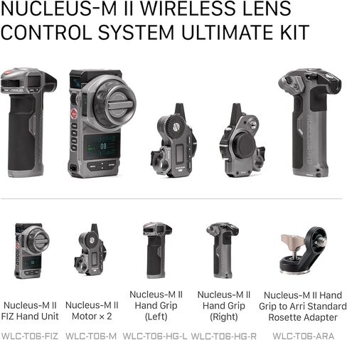 Tilta Nucleus-M II Wireless Lens Control System Ultimate Kit | Multi-Motor Wireless Follow Focus for Cinema Lenses | w/FIZ Hand Unit, Dual Hand Grips, Gears, Cables, Mounts, Hard Case in Saudi Arabia