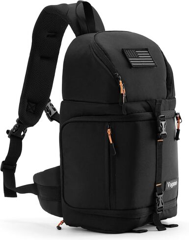 حقيبة الكاميرا تغطي حقيبة الكتف الفوتوغرافية المتوافقة مع نيكون ، كانون ، سوني DSL/SLR/Mirrorless Equipment Travel (Black) in Kuwait