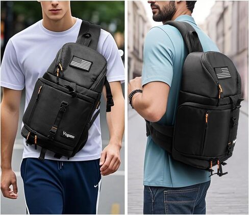 حقيبة الكاميرا تغطي حقيبة الكتف الفوتوغرافية المتوافقة مع نيكون ، كانون ، سوني DSL/SLR/Mirrorless Equipment Travel (Black) in Kuwait