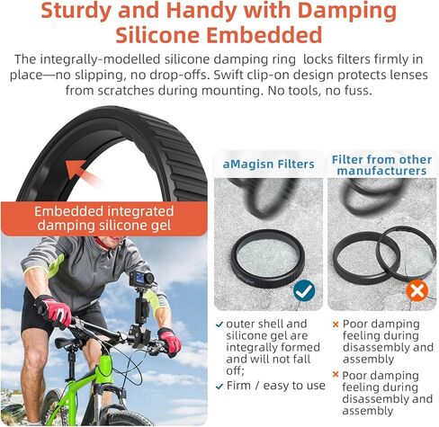 مرشح مقاوم للماء لمرشح DJI Osmo Action5Pro/4/3 مرشح زجاجي بصري ND8/16/32 الكثافة المحايدة ومرشحات استقطاب CPL لـ ACTION5PRO/4/3 in Kuwait