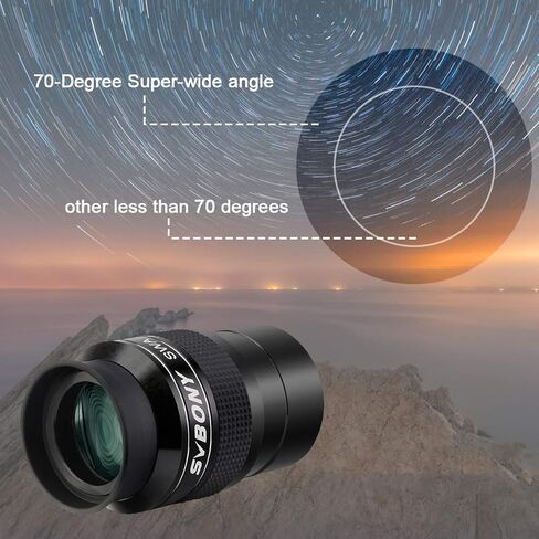 SVBONY SV188P 2 inch Dielectric Mirror Star Diagonal 90 Degree Bundle with SV154 Telescope Eyepiece 2 inch Super Wide Angle Eyepiece and Telescope Eyepiece 34mm 2 inches Ultra Wide Angle 72 Degree in Saudi Arabia