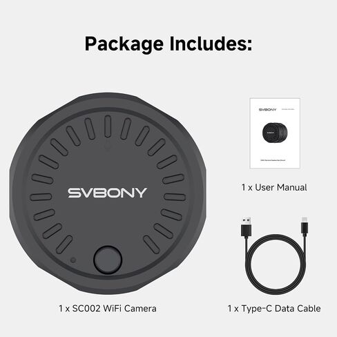 SVBONY SC002 Wireless Electronic Eyepiece, Digiscoping WiFi Electronic Eyepiece Camera with 1080P HD, Digital Zoom, Spotting Scope Camera for 37mm-56mm Scopes for Target Shooting, Bird Watching (32GB) in Saudi Arabia
