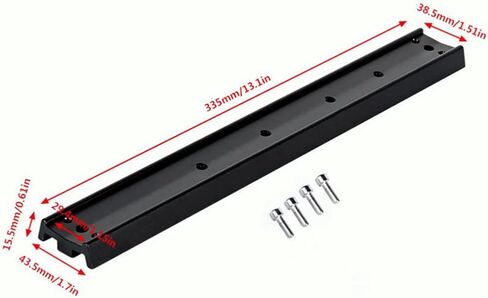Dovetail Rail 335mm (13.1") Bar Kit for Vixen-Style Dovetail Plate to Couple Telescope Tubes to Mount in Kuwait