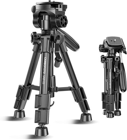 74 "-camera-tripod ، محترف ثلاثي الأبعاد/الساق الكاميرا بدون مرآة/DSLR/الهاتف الخلوي/كاميرا الفيديو/GoPro ، مع حامل الهاتف وحقيبة السفر (Gunmetal Gray) الوزن 2.8 رطل 8.8 رطل 8.8 رطل in Kuwait