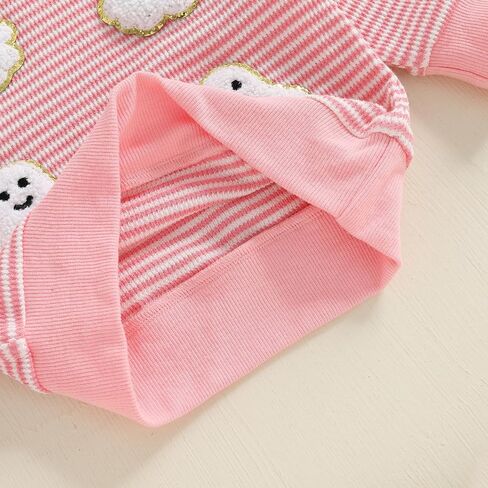 Madjtlqy Toddler Baby Boy Girl Halloween Outfit Pumpkin Sweatshirts Long Sleeve Crewneck Pullover Kids Fall Winter Clothes in Saudi Arabia