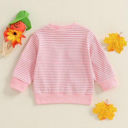 Madjtlqy Toddler Baby Boy Girl Halloween Outfit Pumpkin Sweatshirts Long Sleeve Crewneck Pullover Kids Fall Winter Clothes in Saudi Arabia