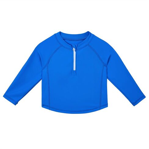 Zando Toddler Rash Guard for Boys Upf 50+ Half Zip Long Sleeve Girls Sun Shirts Baby Swim Shirt 6 أشهر و 5 سنوات in Saudi Arabia