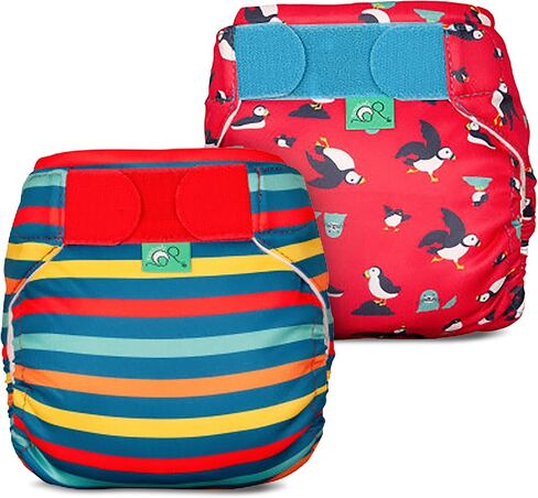 TotsBots Reusable Swim Diapers - Baby & Toddler Swimming Diapers, Adjustable Water-Friendly Swim Diaper - 2 Pack Bundle - (Size 2) in Kuwait