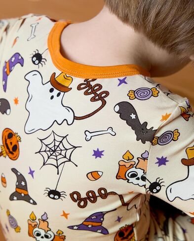 babee Reshinee Bamboo Viscose Toddler Pajamas Boys Girls Baby 12M-8Y Pjs Sets Kids 2pcs Long-Sleeve Snug fit Sleepwear in Kuwait