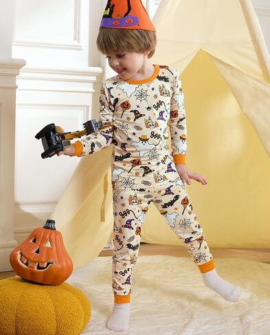 babee Reshinee Bamboo Viscose Toddler Pajamas Boys Girls Baby 12M-8Y Pjs Sets Kids 2pcs Long-Sleeve Snug fit Sleepwear in Kuwait