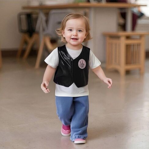Bagilaanoe Toddler Baby Boy Girl 2nd Birthday Outfit Bad Two The Bone Letter Printed Vest Sleeveless Tops Jacket Waistcoat in Saudi Arabia