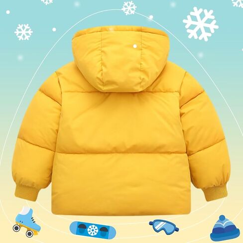 Baby Winter Coats Toddler Hooded Jackets Cotton Warm Lined Puffer Outerwear Baby Boys Girls Windproof Thick Clothes in Saudi Arabia